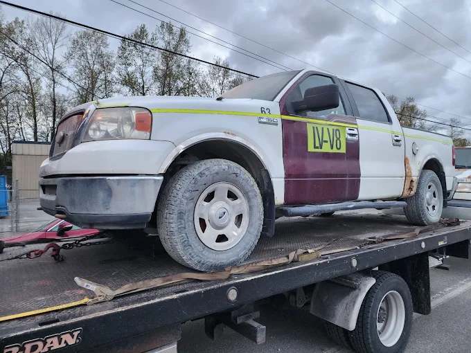 North Star Scrap Car Removal team and truck in Mission BC
